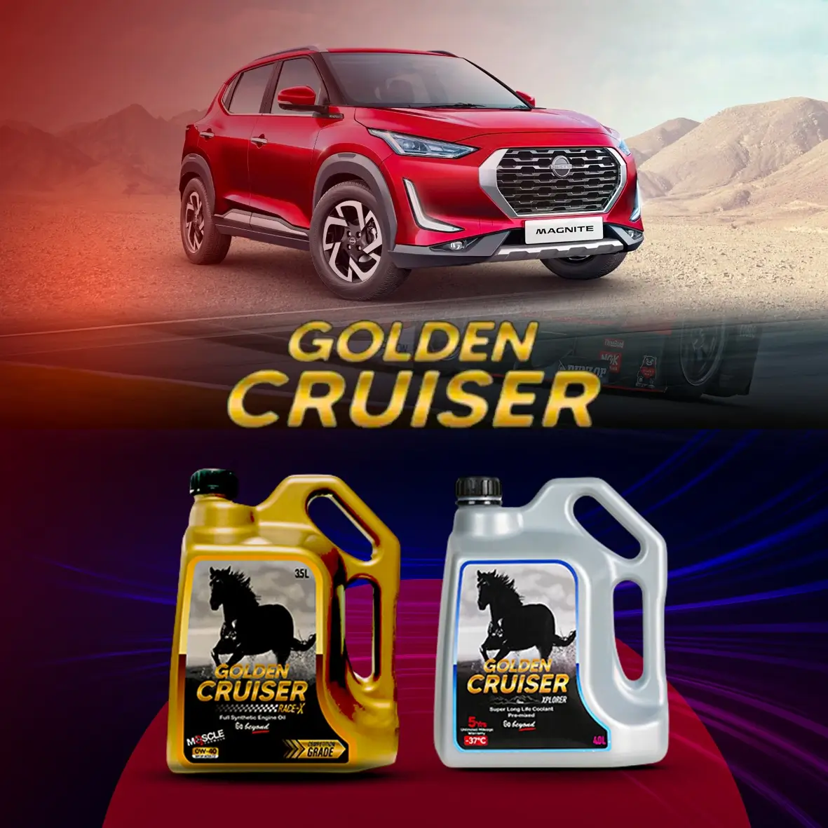 7 out of 10 vehicles run on Golden Cruiser fluids
